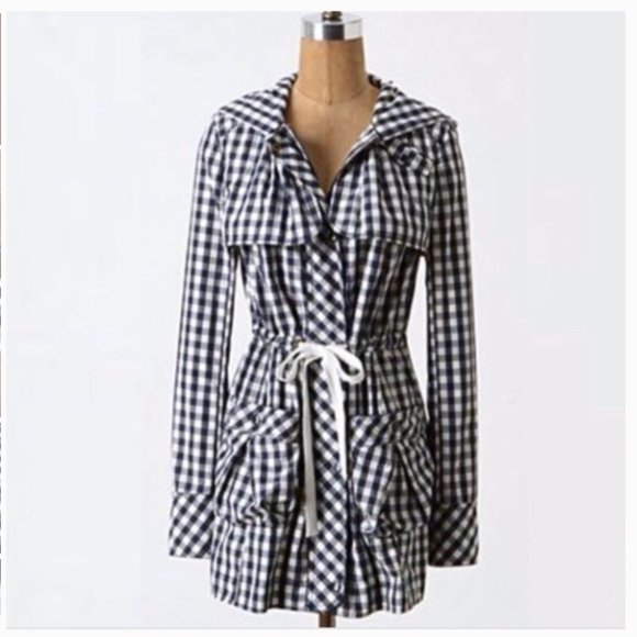 Daughters of the Liberation Gingham Rain Jacket - Picture 1 of 8